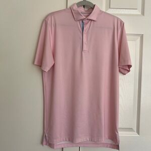 Johnnie-O Golf Polo Pink Performance Short Sleeve Shirt Size Small S